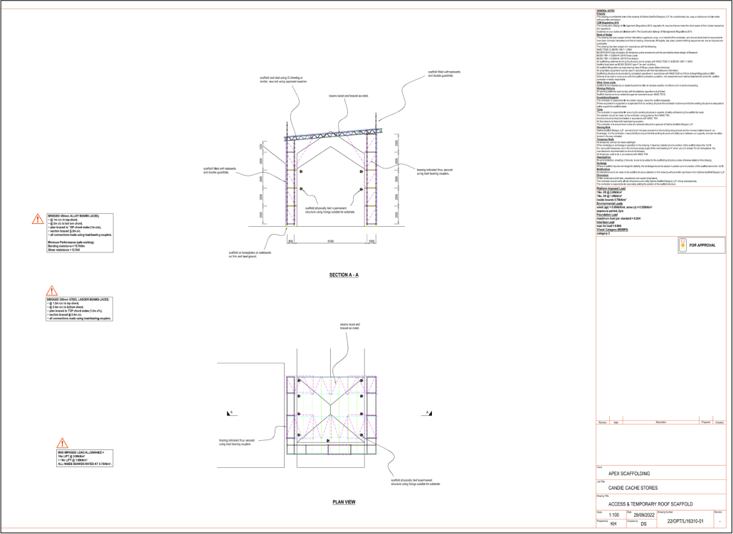 Scaffolding Job design plan